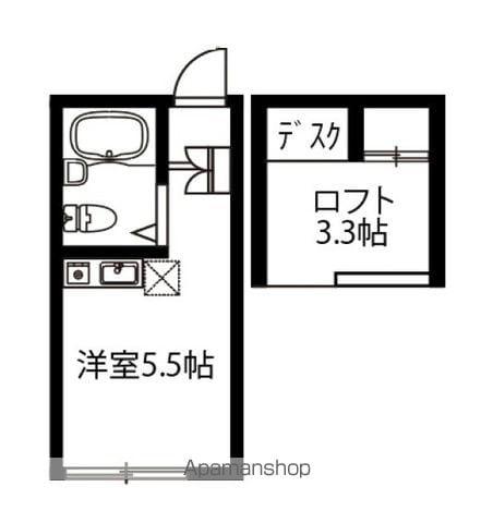 GRACE吉祥寺Ⅱ(ワンルーム/1階)の間取り写真
