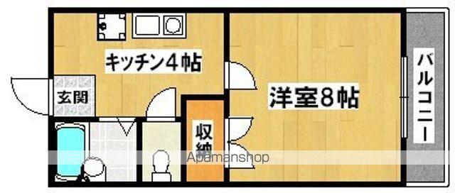 ビラロゼオ(1K/3階)の間取り写真