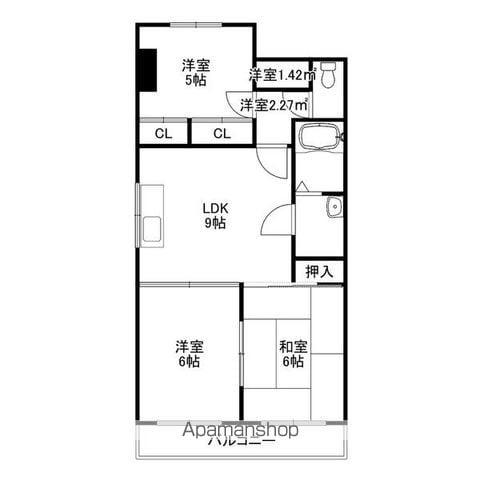 ピュアハイツ7(3DK/3階)の間取り写真