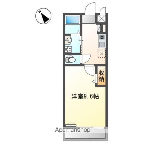 佐野町アパート(1K/2階)の間取り写真