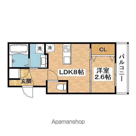 リアコート千里丘Ⅰサウス(1LDK/3階)の間取り写真
