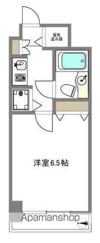 ビクセル新宿(1K/4階)の間取り写真