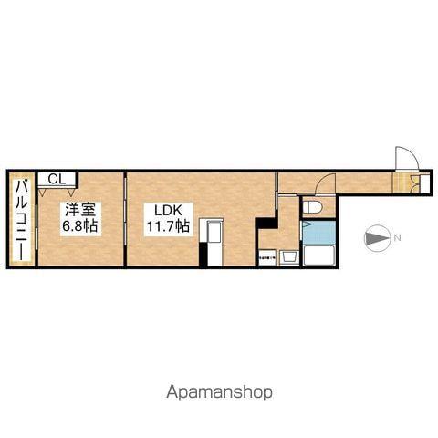 グランテラス今池(1LDK/3階)の間取り写真