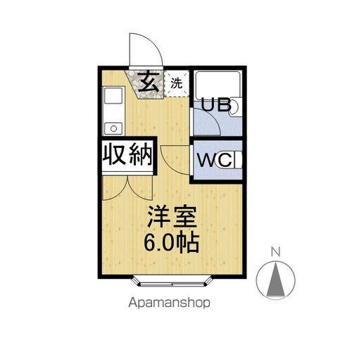 コロネットハウス松本(1K/1階)の間取り写真