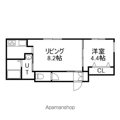 南郷通14丁目北 MS(1LDK/2階)の間取り写真