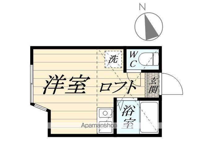 ユナイト芹ヶ谷アゾレス(ワンルーム/2階)の間取り写真