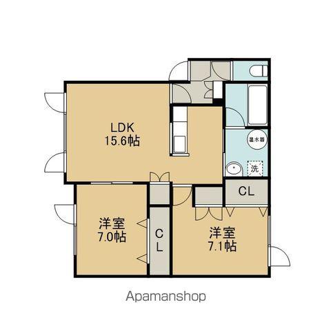メイフラワー(2LDK/1階)の間取り写真