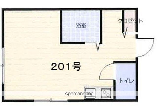 BCUBE(1K/2階)の間取り写真