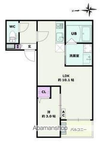 JACK TAYA Ⅱ(1LDK/3階)の間取り写真