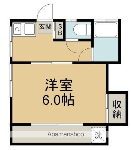 イーハイム(1K/2階)の間取り写真