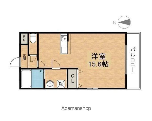 リシェスグランデ(ワンルーム/3階)の間取り写真