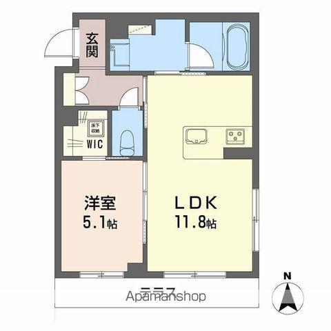 アイ・ヴィラ(1LDK/1階)の間取り写真