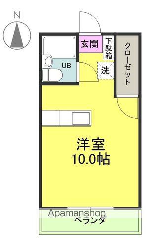 ナイスビルドⅡ(ワンルーム/3階)の間取り写真