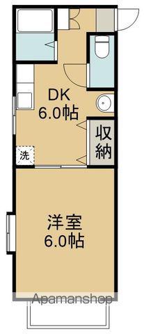 フレグランスかすみ(1DK/1階)の間取り写真