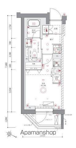 AZEST阪東橋Ⅱ(ワンルーム/3階)の間取り写真