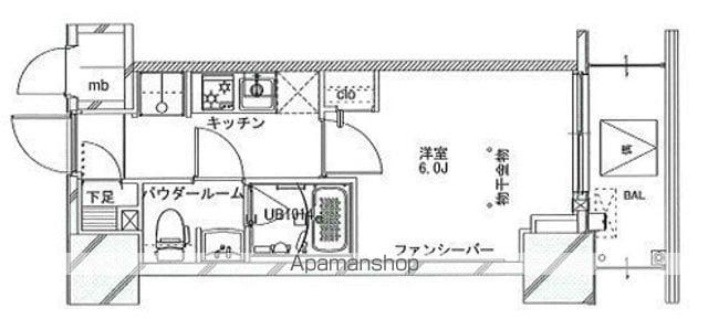 S-RESIDENCE松戸IRISE(1K/3階)の間取り写真