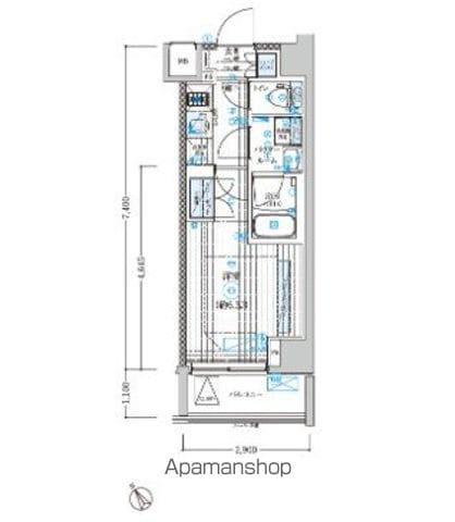 ブライズ鶴見本町通MAXIV(1K/5階)の間取り写真