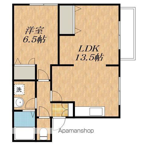 サンパティーク21(1LDK/1階)の間取り写真