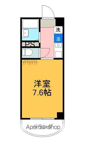 メゾン・ド・ジュネス(ワンルーム/4階)の間取り写真