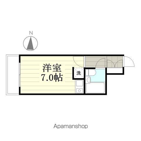 朝日プラザ上杉(ワンルーム/3階)の間取り写真