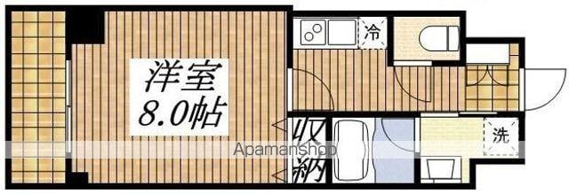 ベルヴュコート立川(1K/5階)の間取り写真