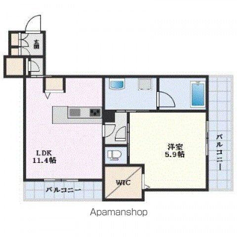 OLIVIER(1LDK/2階)の間取り写真