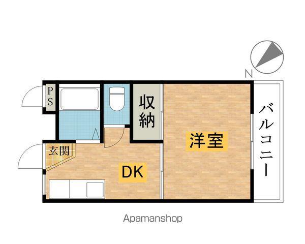 コリーナ・グランデ(1K/2階)の間取り写真