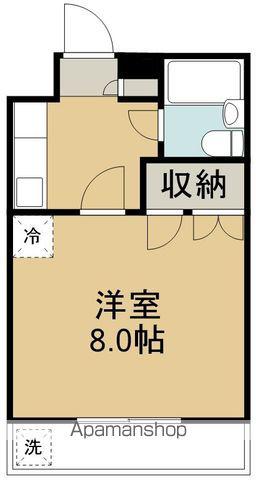 イーグルハイツ宮千代(1K/4階)の間取り写真