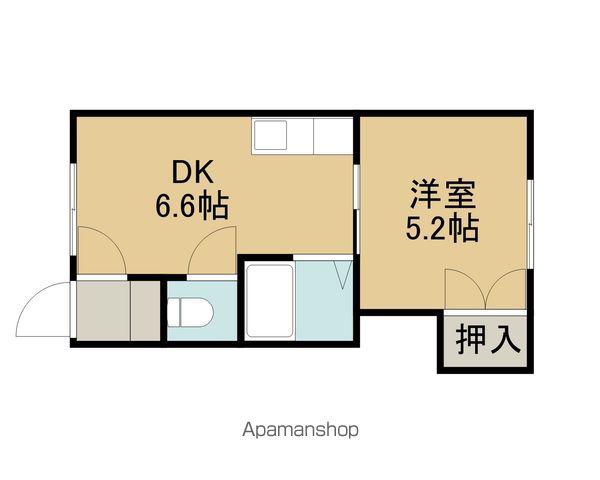 ジェーハイツ千歳住吉3(1DK/2階)の間取り写真