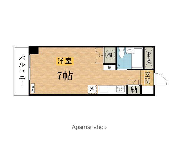 第1橋本ビル(ワンルーム/3階)の間取り写真