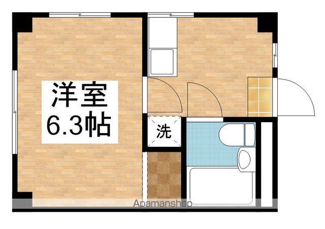 鏡が岡マンション(1K/2階)の間取り写真