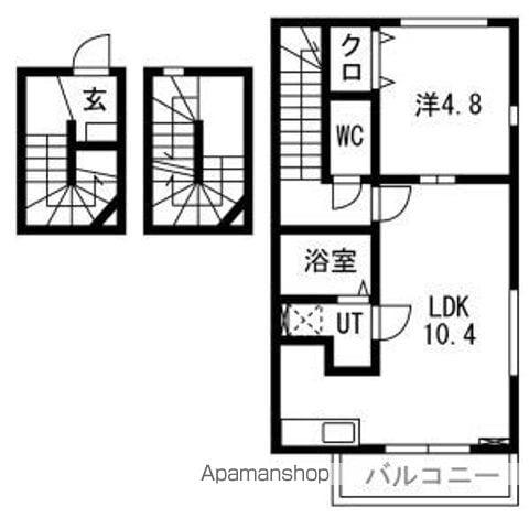 FIGAROⅦ(1LDK/3階)の間取り写真