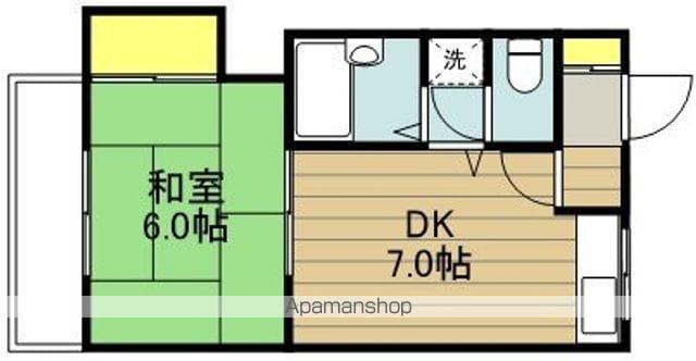 グレースB(1DK/1階)の間取り写真