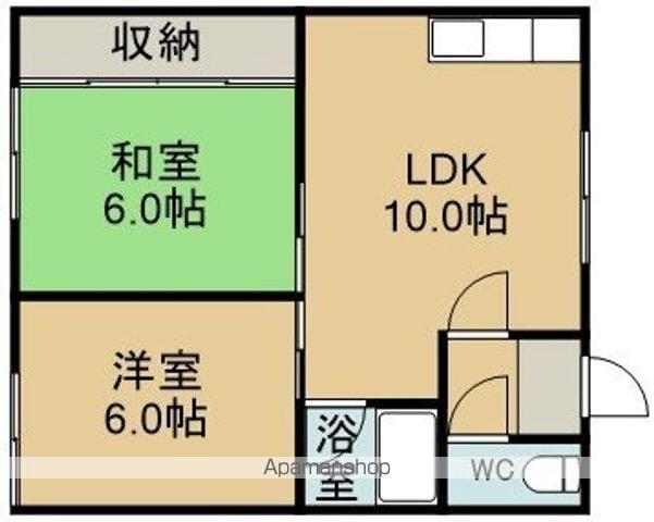 池田アパート(2LDK/2階)の間取り写真