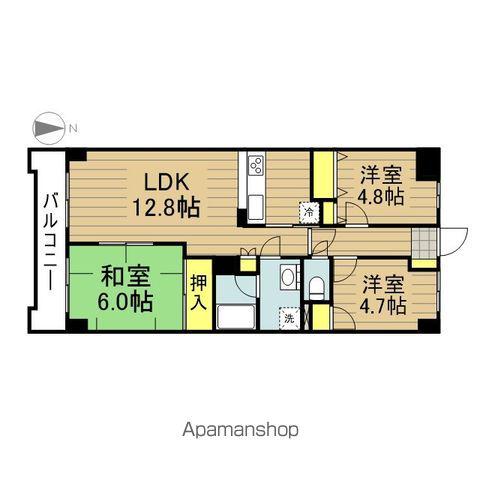グランドアズール戸田(3LDK/2階)の間取り写真