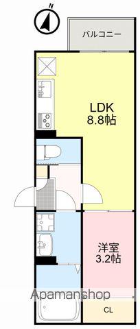 REGALESTルーキー(1LDK/1階)の間取り写真