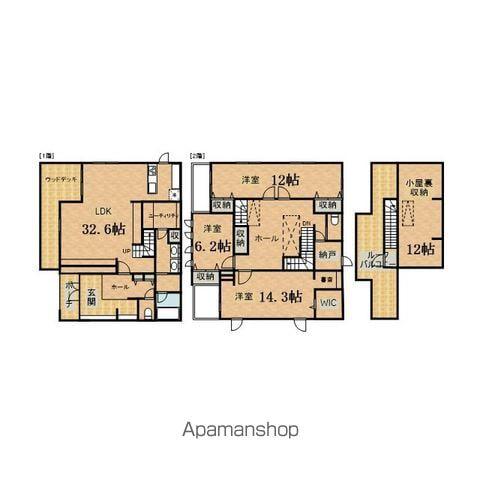 京王電鉄京王線 聖蹟桜ケ丘駅 徒歩14分 2階建 築9年(3LDK)の間取り写真