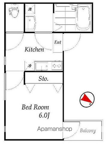 ブエナメゾン中野(1K/1階)の間取り写真