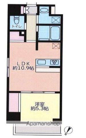 ドゥーエ浅草橋2(1DK/7階)の間取り写真