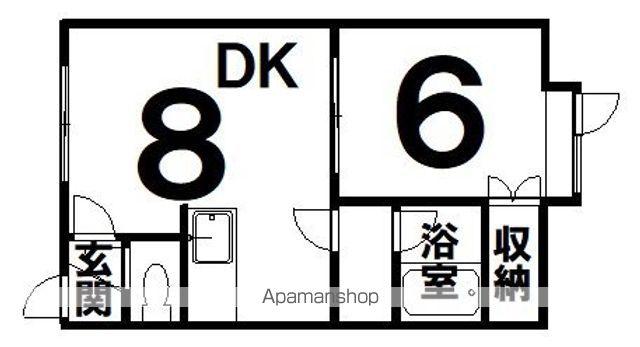 イシュタール昭和(1DK/2階)の間取り写真