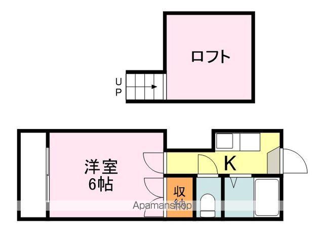 クリスタ松永(1K/2階)の間取り写真
