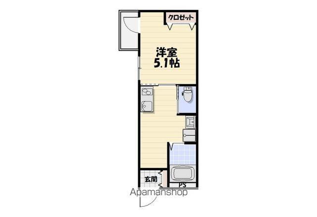 LIKES仁戸名町 A棟(1K/1階)の間取り写真