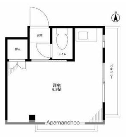 コーポ神宮(1K/3階)の間取り写真