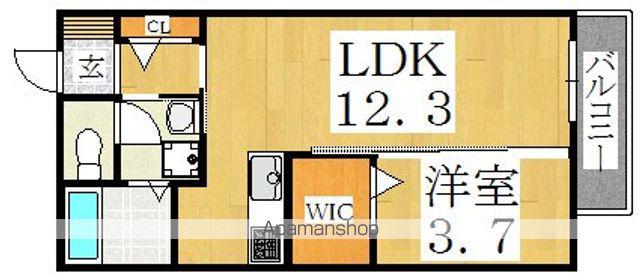 シティハウス住吉(1LDK/1階)の間取り写真