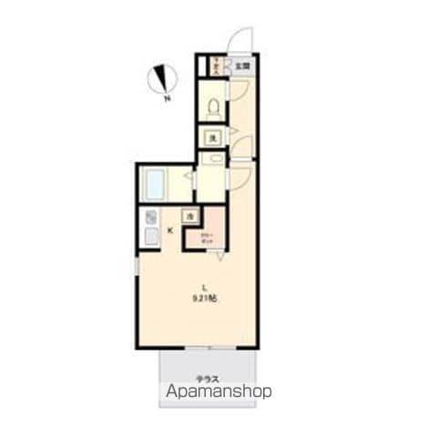 BRANCHE吹上(ワンルーム/3階)の間取り写真