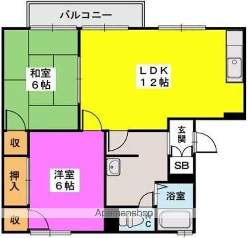 プレジデント正弥Ⅰ(2LDK/2階)の間取り写真