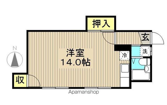 ハイムミツ(ワンルーム/2階)の間取り写真
