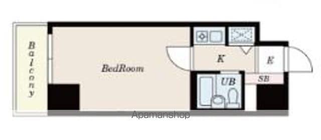 S-FORT錦糸町(1K/5階)の間取り写真