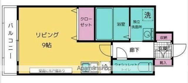レイヴェルⅤ(ワンルーム/7階)の間取り写真