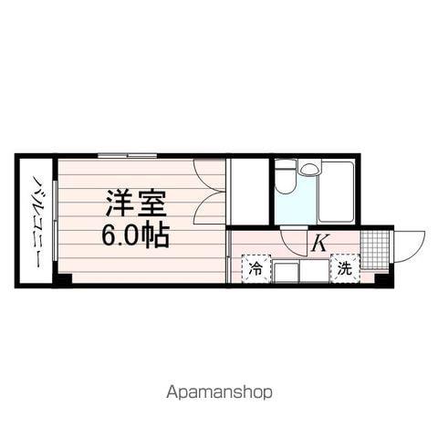 川上ビル(1K/3階)の間取り写真